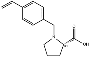 1-[(4-Ethenylphenyl)methyl]-L-proline Struktur