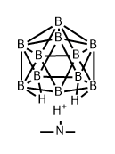 Trimethylammonium tetradecahydroundecaborate Struktur