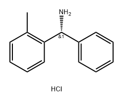 Benzenemethanamine, 2-methyl-α-phenyl-, hydrochloride (1:1), (αR)- Struktur