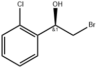 Benzenemethanol, α-(bromomethyl)-2-chloro-, (αR)- Struktur