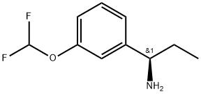 (R)-1-(3-(difluoromethoxy)phenyl)propan-1-amine Struktur