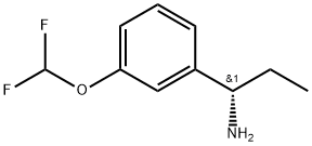 (S)-1-(3-(difluoromethoxy)phenyl)propan-1-amine Struktur