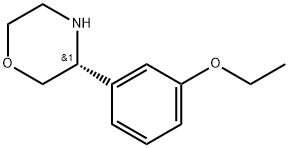 (R)-3-(3-ethoxyphenyl)morpholine Struktur