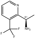 2-Pyridinemethanamine, α-methyl-3-(trifluoromethyl)-, (αR)- Struktur