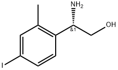 (2S)-2-amino-2-(4-iodo-2-methylphenyl)ethanol Struktur