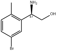 (2R)-2-amino-2-(5-bromo-2-methylphenyl)ethanol Struktur