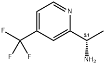 (1S)-1-[4-(TRIFLUOROMETHYL)(2-PYRIDYL)]ETHYLAMINE Struktur