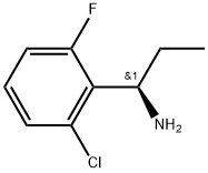 Benzenemethanamine, 2-chloro-α-ethyl-6-fluoro-, (αR)- Struktur