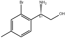 (2S)-2-amino-2-(2-bromo-4-methylphenyl)ethanol Struktur