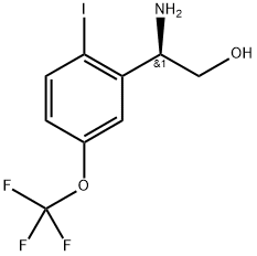 (2R)-2-amino-2-[2-iodo-5-(trifluoromethoxy)phenyl]ethanol Struktur