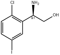 (2R)-2-amino-2-(2-chloro-5-iodophenyl)ethanol Struktur