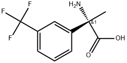 Benzeneacetic acid, α-amino-α-methyl-3-(trifluoromethyl)-, (αS)- Struktur