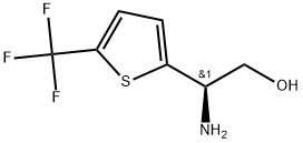 (R)-2-amino-2-(5-(trifluoromethyl)thiophen-2-yl)ethan-1-ol Struktur