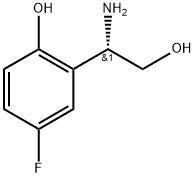 Benzeneethanol, β-amino-5-fluoro-2-hydroxy-, (βS)- Struktur