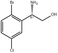 (2S)-2-amino-2-(2-bromo-5-chlorophenyl)ethanol Struktur