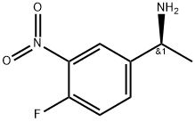 Benzenemethanamine, 4-fluoro-α-methyl-3-nitro-, (αS)- Struktur