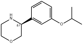 (S)-3-(3-isopropoxyphenyl)morpholine Struktur