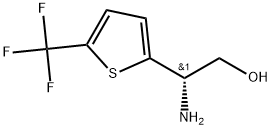 (S)-2-amino-2-(5-(trifluoromethyl)thiophen-2-yl)ethan-1-ol Struktur