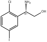 (2S)-2-amino-2-(2-chloro-5-iodophenyl)ethanol Struktur