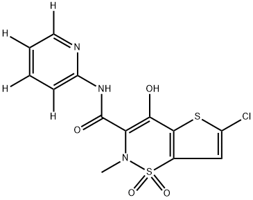 ロルノキシカム‐D4(ピリジン‐D4) 化學(xué)構(gòu)造式