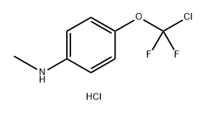 Benzenamine, 4-(chlorodifluoromethoxy)-N-methyl-, hydrochloride (1:1) Struktur