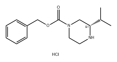 (S)-4-N-CBZ-2-ISOPROPYLPIPERAZINE-HCl Struktur