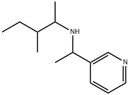 3-Pyridinemethanamine, N-(1,2-dimethylbutyl)-α-methyl- Struktur