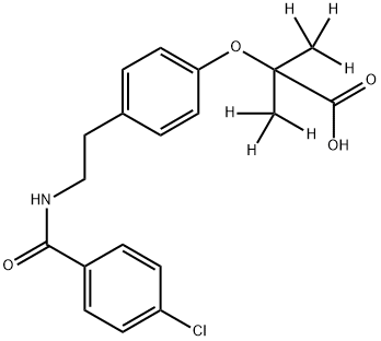 Bezafibrate-d6 (dimethyl-d6)	 Struktur