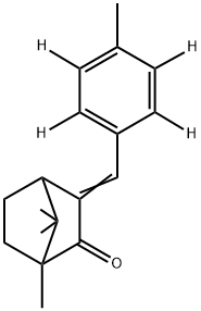 3-(4-Methylbenzylidine-d4)caMphor Struktur