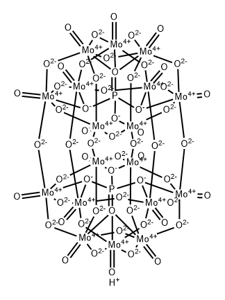 Molybdotungstophosphoric acid Struktur