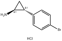 (1S,2R)-2-(4-Bromo-phenyl)-cyclopropylamine hydrochloride Struktur