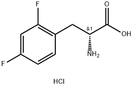 D-2,4-Difluorophe.HCl Struktur