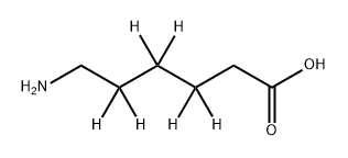 Aminocaproic-d6 Acid Struktur