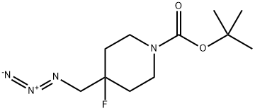 tert-Butyl 4-(Azidomethyl)-4-fluoropiperidine-1-carboxylate Struktur