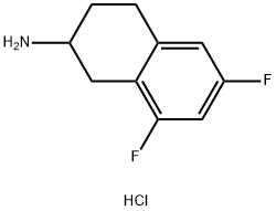 6,8-difluoro-1,2,3,4-tetrahydronaphthalen-2-amine hydrochloride Struktur