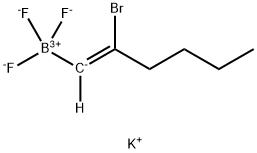 Potassium (Z)-2-bromo-1-hex-1-enyltrifluoroborate Struktur