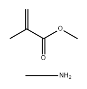 2-METHYL-2-PROPENOIC ACID METHYL ESTER HOMOPOLYMER, REACTION PRODUCTS WITH METHYLAMINE Struktur