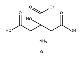 zirconium citrate, ammonium complex Struktur