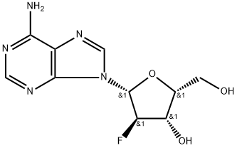 2'-Fluoro-2'-deoxy-arabinofuranosyl-adenosine Struktur