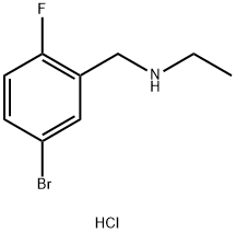 [(5-Bromo-2-fluorophenyl)methyl](ethyl)amine Hydrochloride Struktur