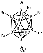 Cesium decabromodecaborate Struktur