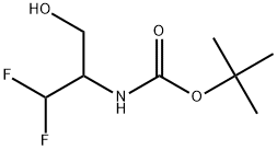 tert-butyl (1,1-difluoro-3-hydroxypropan-2-yl)carbamate Struktur