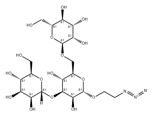 2-Azidoethyl 3,6-di-O-(α-D-mannopyranosyl)-α-D-mannopyranoside Struktur