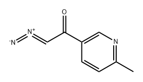 Ethanone, 2-diazo-1-(6-methyl-3-pyridinyl)- Struktur