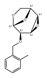 .beta.-Allopyranose, 1,6:3,4-dianhydro-2-O-(2-methylphenyl)methyl- Struktur