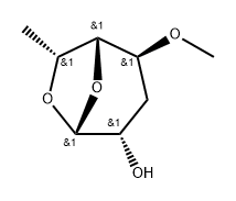 .beta.-altro-Heptopyranose, 1,6-anhydro-3,7-dideoxy-4-O-methyl- Struktur