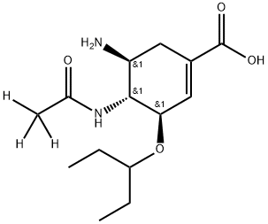 Oseltamivir-13C2-d3 Struktur