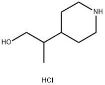 2-(Piperidin-4-yl)propan-1-ol hydrochloride Struktur