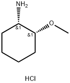 Cyclohexanamine, 2-methoxy-, hydrochloride (1:1), (1R,2S)-rel- Struktur