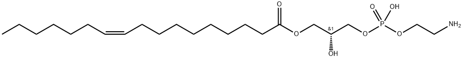 10-Heptadecenoic acid, (2R)-3-[[(2-aminoethoxy)hydroxyphosphinyl]oxy]-2-hydroxypropyl ester, (10Z)- Struktur